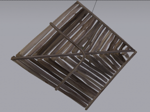 Wooden Roof 3D Model