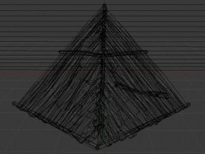 Wooden Roof 3D Model