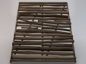 Wooden Stairs 3D मॉडल