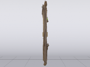 Wooden Window Wall Modelo 3D