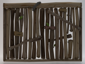 Wooden Wall 3D Model