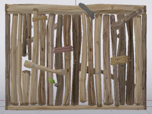 Wooden Wall 3D Model