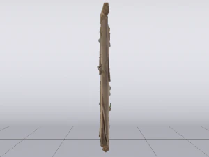 Wooden Wall 3D Model