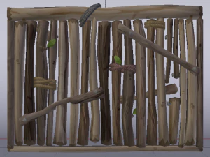 Wooden Wall 3D Model