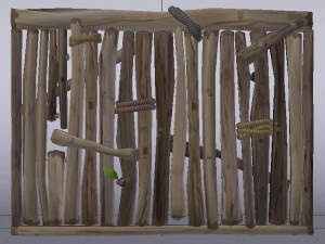 Wooden Wall 3D Model