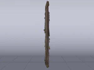 Wooden Wall 3D Model