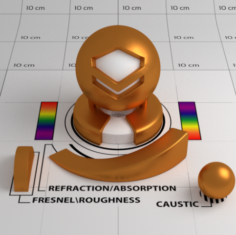 Bronze Shader 3D Model .c4d .max .obj .3ds .fbx .stl .blend 