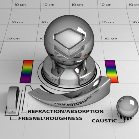 Chrome Shader 3D Model .c4d .max .obj .3ds .fbx .stl .blend 