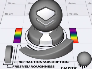 Chrome Shader 3D Model