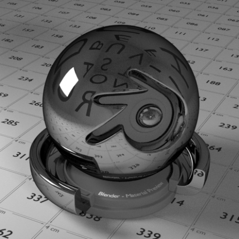 Chrome Shader Model 3D .c4d .max .obj .3ds .fbx .stl .blend 