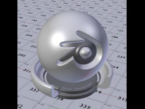 Chrome Shader 3D Model