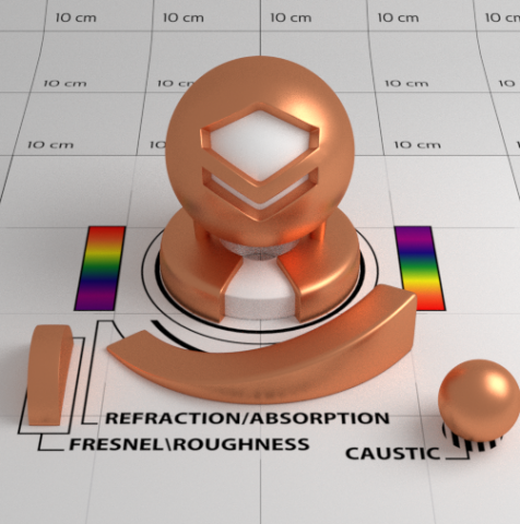 Copper Shader Modelo 3D .c4d .max .obj .3ds .fbx .stl .blend 