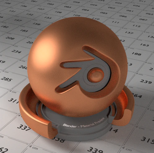Copper Shader 3D Model .c4d .max .obj .3ds .fbx .stl .blend