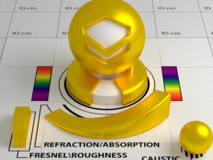 ゴールドシェーダー 3Dモデル