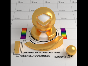 Gold Shader Modèle 3D