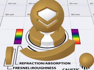 Gold Shader 3D Model