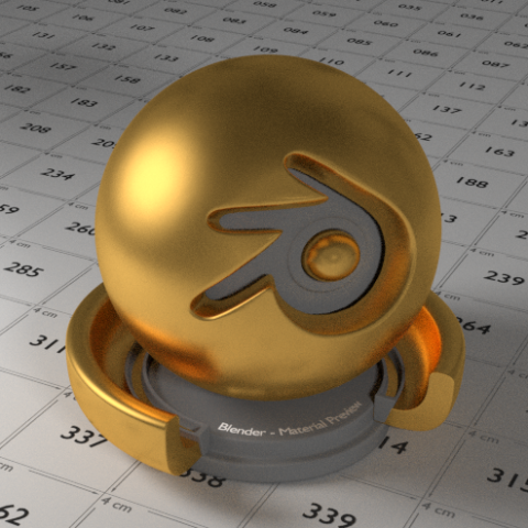 Gold Shader 3D Model .c4d .max .obj .3ds .fbx .stl .blend 