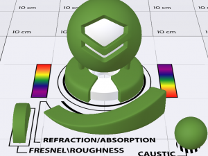 Green Car Paint Shader Model 3D