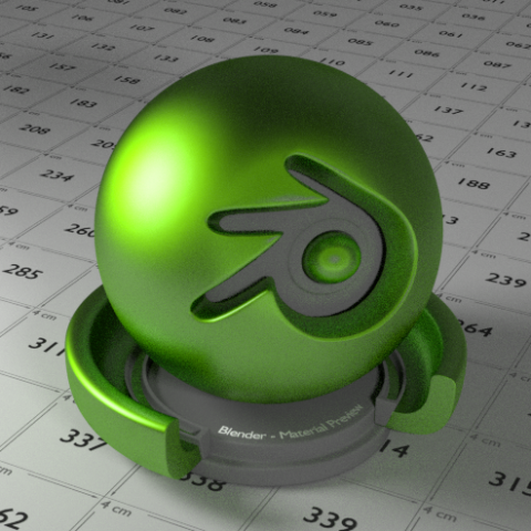 Green Car Paint Shader Modello 3D .c4d .max .obj .3ds .fbx .stl .blend 