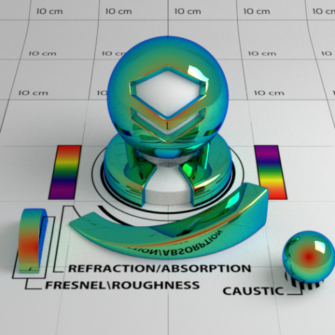 Mirror Sunglasses Shader 3D Модель .c4d .max .obj .3ds .fbx .stl .blend 