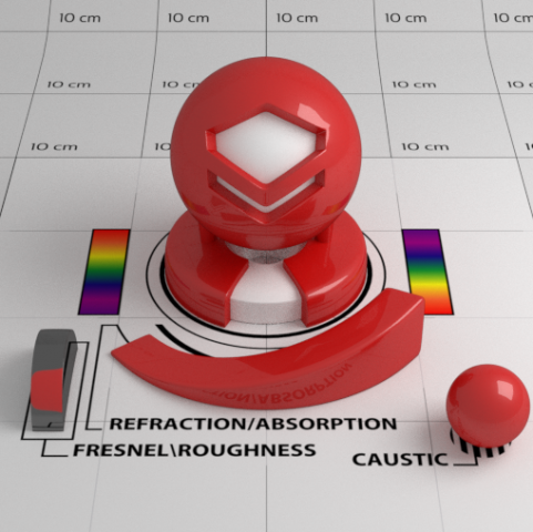 Red Plastic 3D 모델 .c4d .max .obj .3ds .fbx .stl .blend 