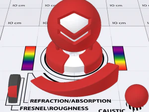 Red Plastic 3D Model