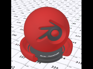 Red Plastic Shader 3D Model