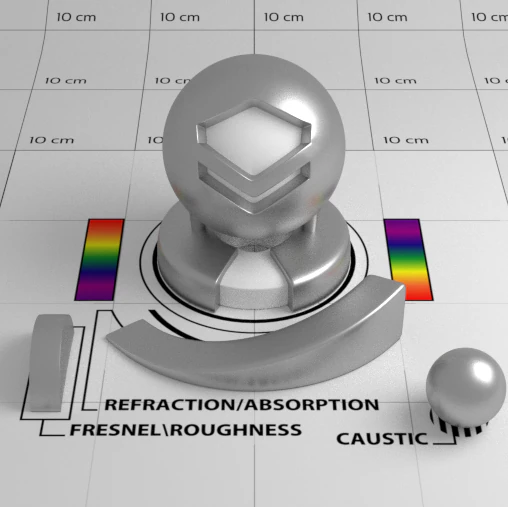 Silver Shader 3D Model .c4d .max .obj .3ds .fbx .stl .blend 