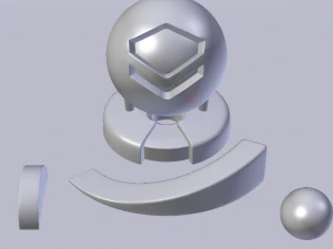 Silver Shader 3D Model