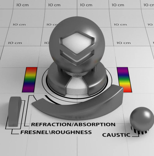 Stainless Steel Shader 3D Model .c4d .max .obj .3ds .fbx .stl .blend