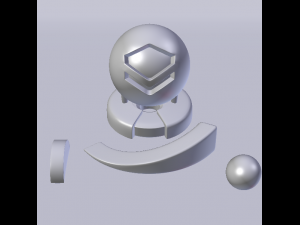 Semi - Transparent Shader 3D Model