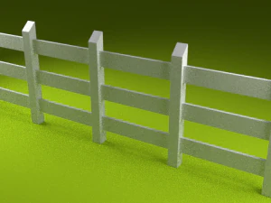 Barn Fence 3D Model