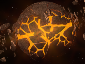 Planet Explosion 3D Model