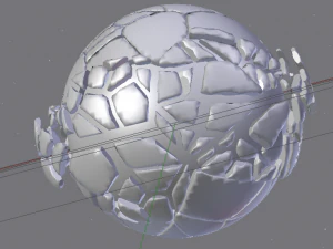 Planet Explosion 3D Model