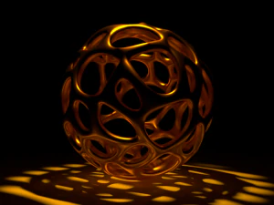 Parametric Voronoi Sphere 3D Model