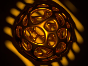 Parametric Voronoi Sphere 3D Model