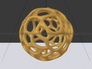Parametric Voronoi Sphere 3D Model