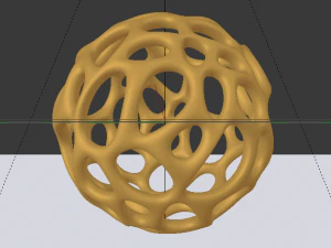 Parametric Voronoi Sphere 3D Model