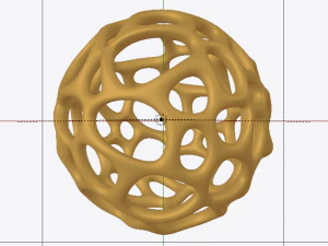 Parametric Voronoi Sphere 3D Model