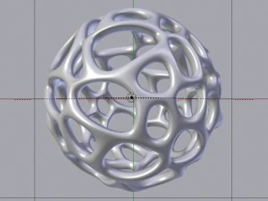 Parametric Voronoi Sphere 3D Model