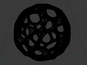 Parametric Voronoi Sphere 3D Model