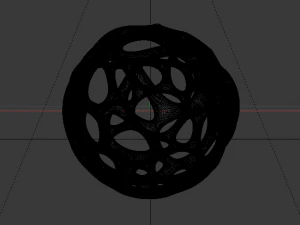 Parametric Voronoi Sphere 3D Model