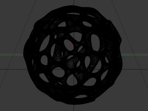 Parametric Voronoi Sphere 3D Model