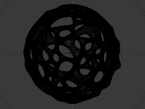 Parametric Voronoi Sphere 3D Model
