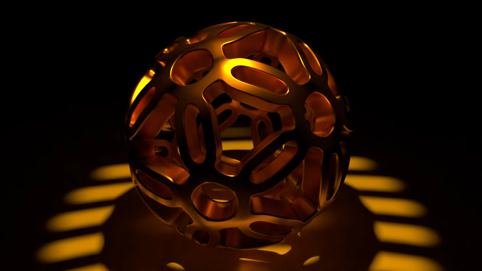 K&uuml;resel Desen Simetrisi 3D Model .c4d .max .obj .3ds .fbx .stl .blend 