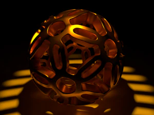 Simetria de padr&atilde;o esf&eacute;rico Modelo 3D