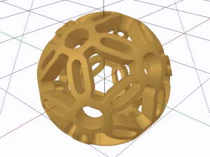 K&uuml;resel Desen Simetrisi 3D Model