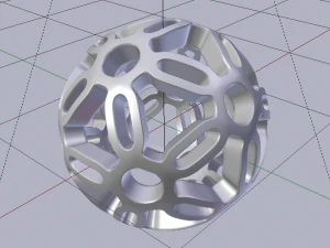 K&uuml;resel Desen Simetrisi 3D Model