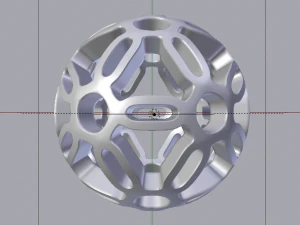 K&uuml;resel Desen Simetrisi 3D Model