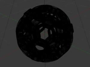 K&uuml;resel Desen Simetrisi 3D Model